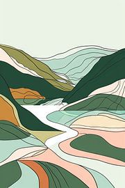 Abstract landscape by Poster Art Shop