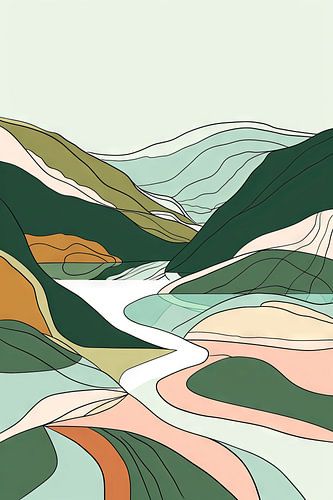 Abstract landschap