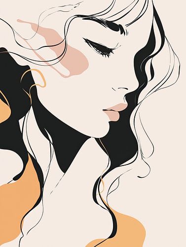 Frau Gesicht | Weibliches Porträt mit weichen Farben