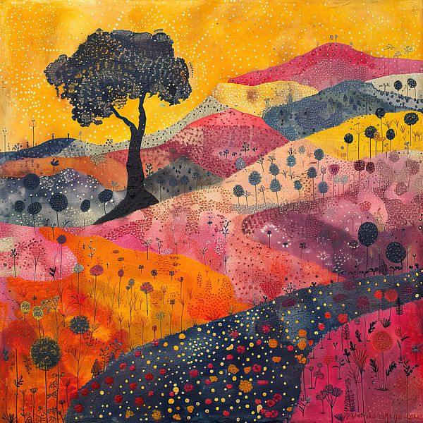 Colourful landscape by Abstract Painting