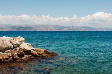 Corfu beach van Anja Spelmans