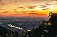 Coucher de soleil à Heidelberg