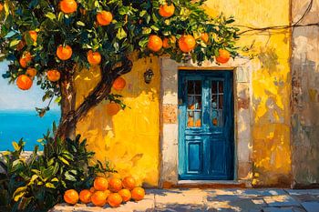 Orangenbaum Eingang