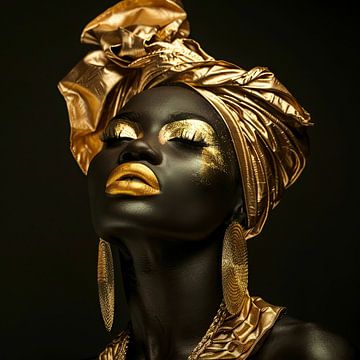 Gouden elegantie van Poster Art Shop