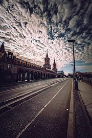 Oberbaum Bridge Clouds by Iman Azizi