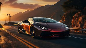 La Lamborghini en question sur PixelPrestige