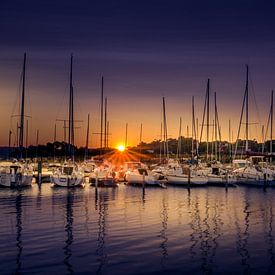 Sonnenuntergang Hafen von Olaf Kerkhof
