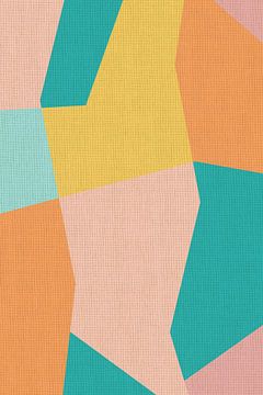 Abstracte vormen in pastelkleuren van Dina Dankers