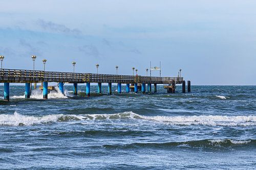 Pier aan de Oostzeekust in Graal Müritz