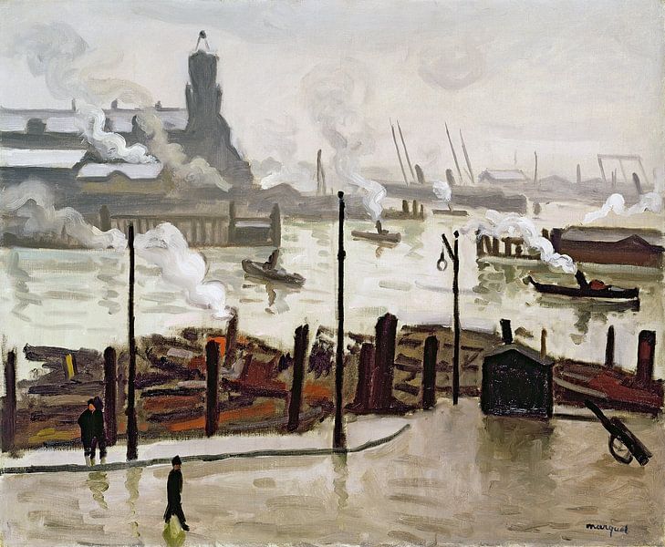 Albert Marquet, Hamburger Hafen, 1909 von finemasterpiece