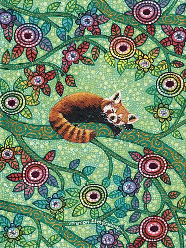 Der kleine rote Panda Träumer