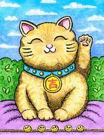 Wenkende kat (Maneki Neko) #7