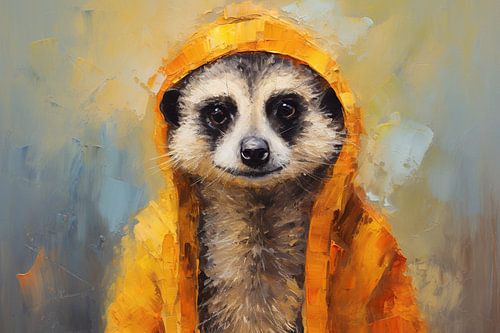 Orangefarbener Hoodie