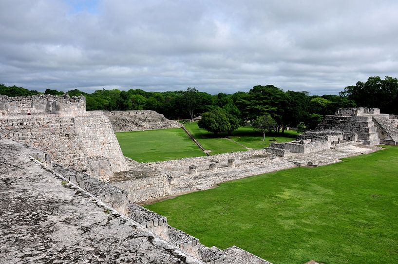 At the summit of Mayan history: View from Edzná by Frank Photos