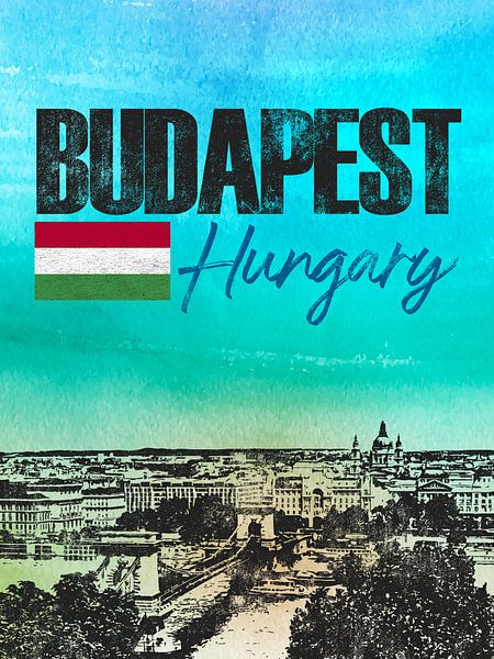 Budapest par Printed Artings