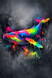 Neon Whale Dream – La puissance de l'océan en couleurs