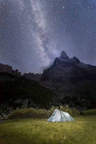 Sternenhimmel am Bergsee