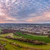 Drone panorama of sunrise at Vaals by John Kreukniet