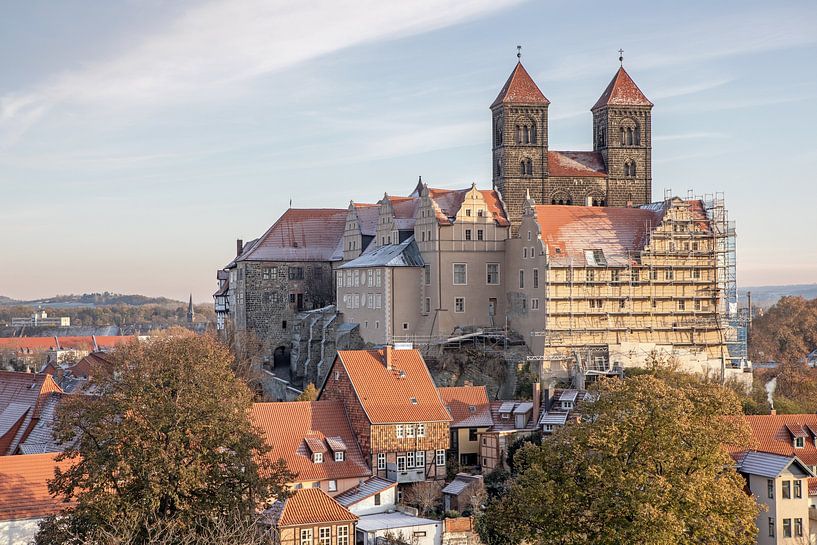 Quedlinburg - Schlossberg avec le château et la collégiale Saint-Servatii par t.ART
