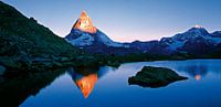 Matterhorn en Riffelsee, Zwitserland