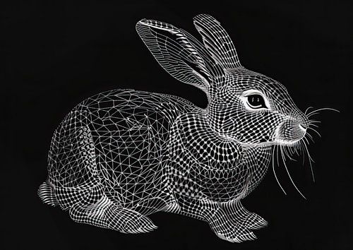 Painting Geometric Rabbit