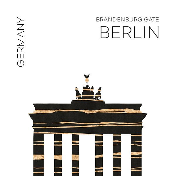 Art urbain Porte de Brandebourg BERLIN par Melanie Viola