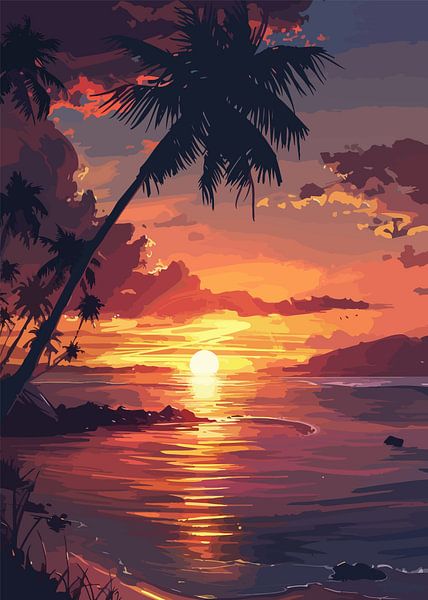 Coucher de soleil et ciel par Lae