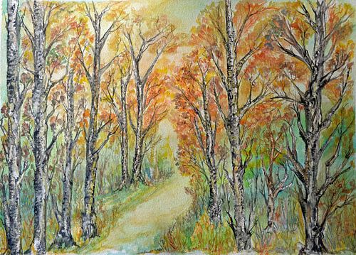 Im Birkenwald von Matthias Rehme