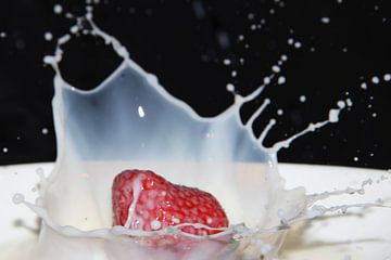 strawberry in milk van Nicole Wetzels