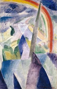Die Turmspitze von Notre-Dame (Ansicht von Paris, Notre-Dame) (1909-14)