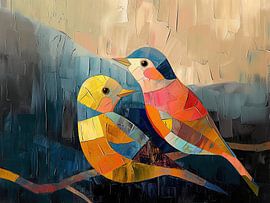 Frühling von Abstraktes Gemälde