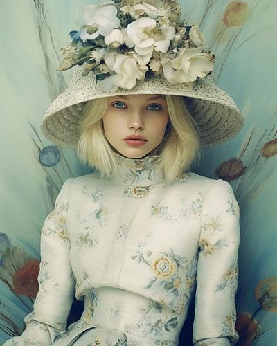 Romantisch portret "Flower girl"