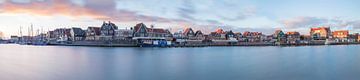 Panoramic harbour Volendam by Chris Snoek
