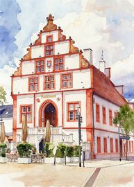 Stadhuis in Bad Salzufeln van PhotoArt Claudia Kleemann