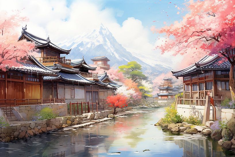South Korea Painting by Abstract Painting