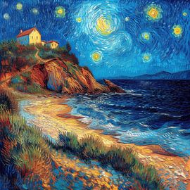 Mond Strand Meer Maritim von Niklas Maximilian