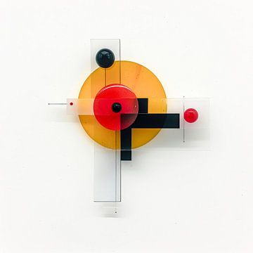 Eigentijds en toekomstgericht - Kreiskontrast van Klaus Tesching - Art-AI