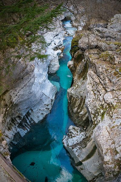 Fluss Soča in Slowenien von Joost Buskermolen