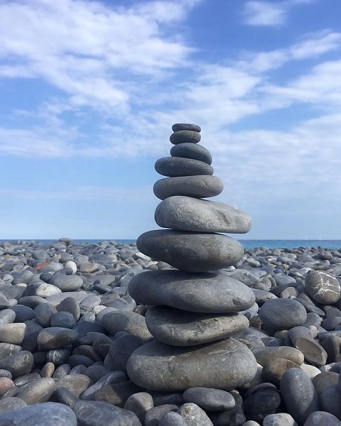 stones piled up by Jolanda Post