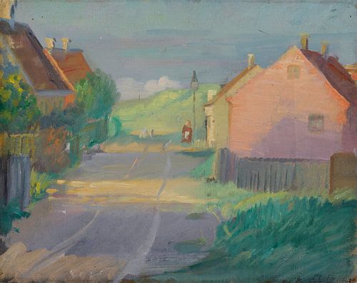 Anna Ancher, Østerbyvej (een steegje in de oostelijke stad van Skagen), 1915