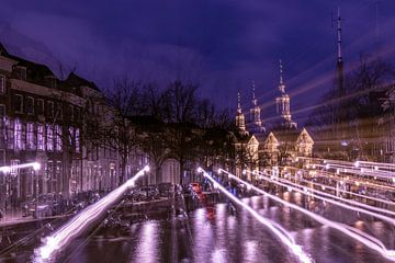 Weizenmesse im Langen Hafen in Schiedam in abstraktem Licht von Elena Sinitsina