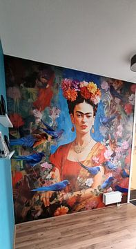 Kundenfoto: Frida - farbenfrohes Porträt Frida von De Mooiste Kunst