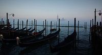 Venise, gondoles et église de San Giorgio Maggiore