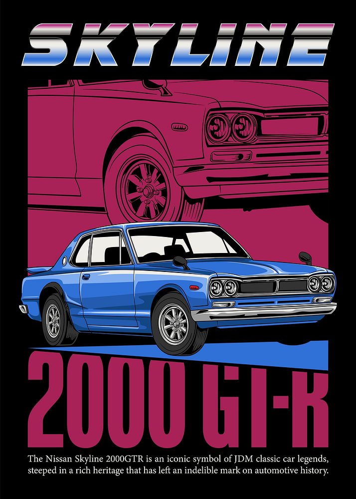 NISSAN SKYLINE 2000GT-R　ポスターカレンダー60×90 70fbb4a7cc3dd6b9bf8e8318ca089b