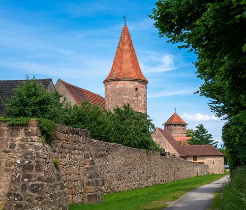Historische stadsmuur van Wolframs-Eschenbach