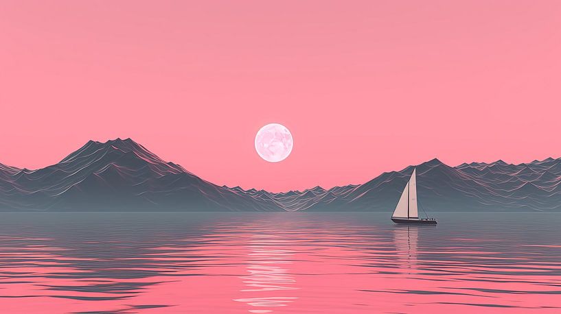 Night sailing trip Under the Full Moon by ByNoukk