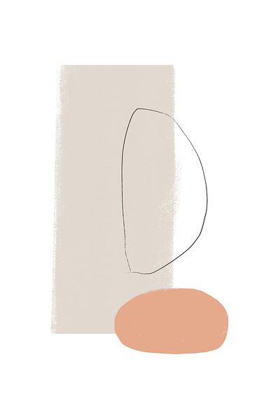 Eenvoudige vormen en zachte kleuren van uplusmestudio 