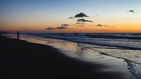 Zonsondergang aan het strand van Katwijk aan Zee van Paul Kampman thumbnail