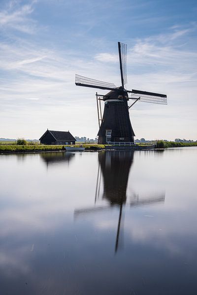 De achtkante molen bij Groot-Ammers van Albert Lamme