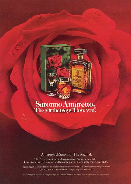 Werbung 1968 Saronno Amaretto von Jaap Ros